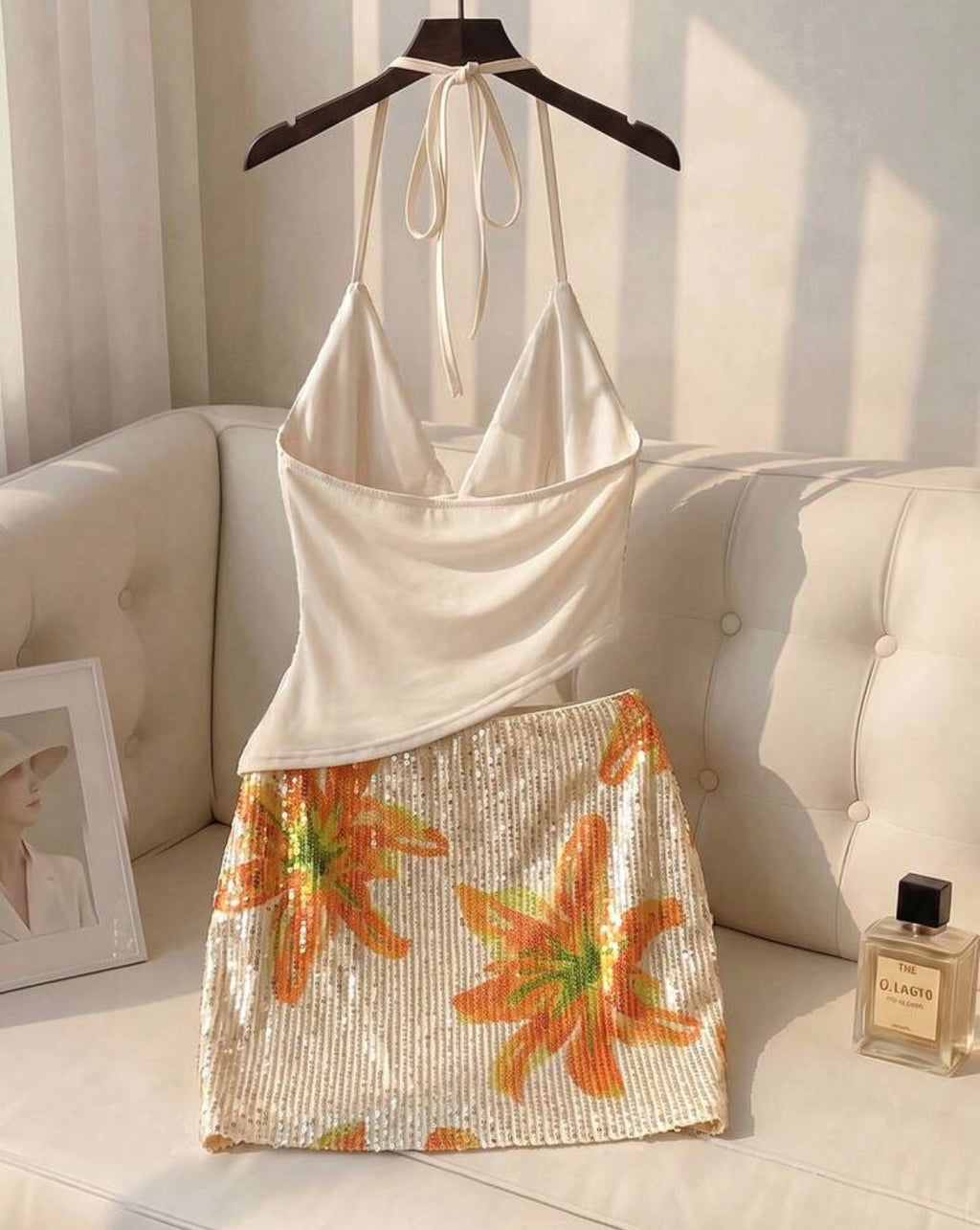 Sunset Sparkle Skirt Set