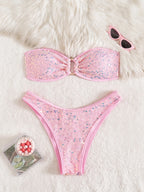 Malibu Strapless Sparkle Set
